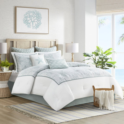 Édredon blanc très grand - 100% coton et couleur sable, coton surdimensionné avec broderie, confortable