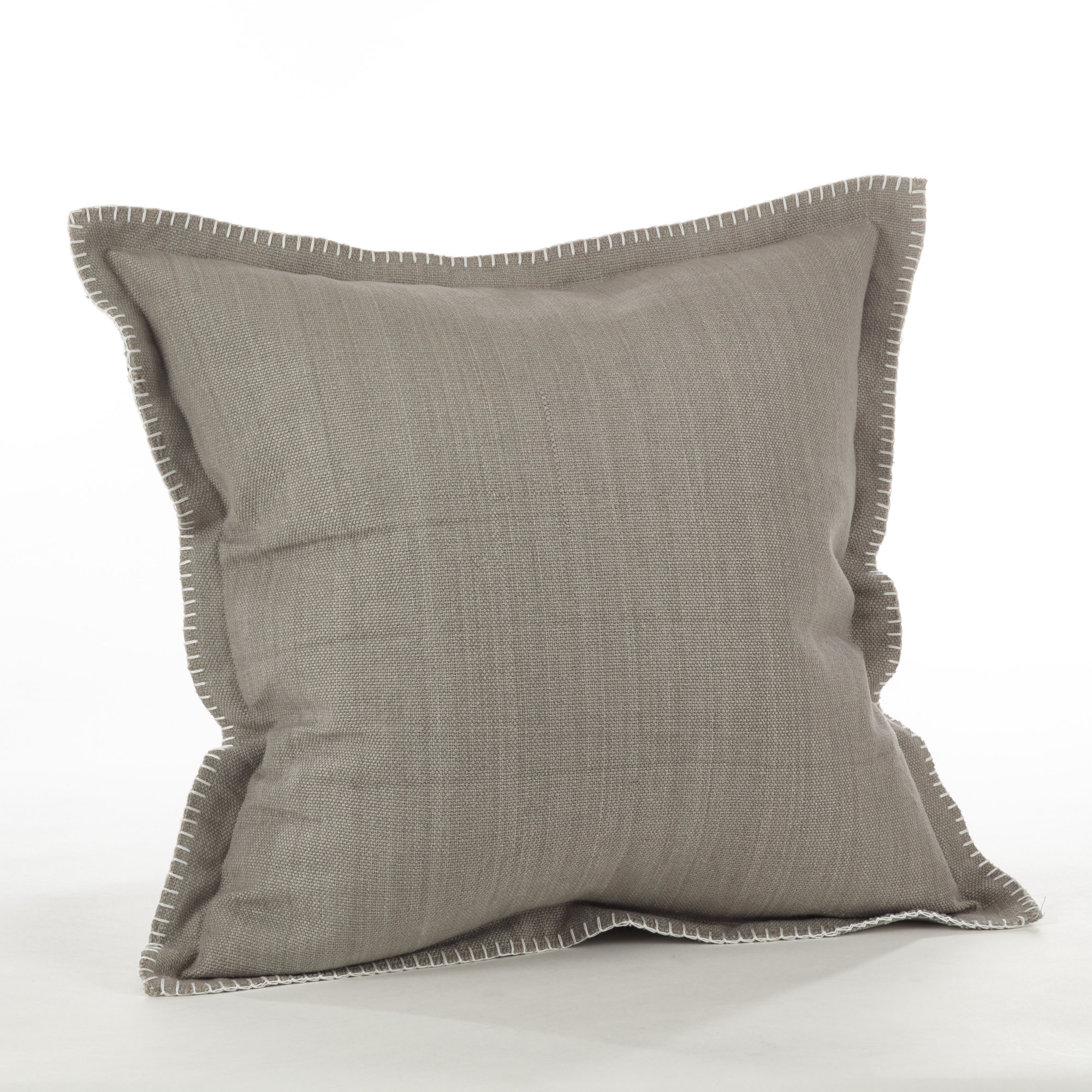 Ivara Cotton Throw Pillow, Gray