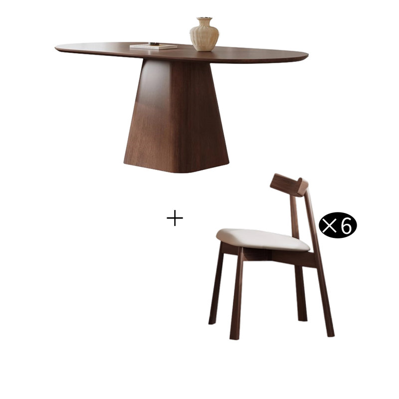 Ensemble de salle à manger ovale, H 29,53 po x L 63 po x l 31,5 po