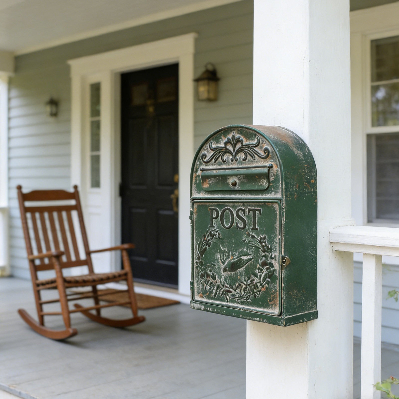 Huron Rustic Wall Mounted Mailbox