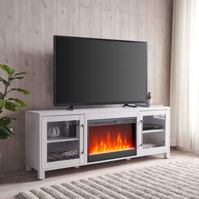 Quincy TV Stand for TVs up to 78" with Fireplace Included