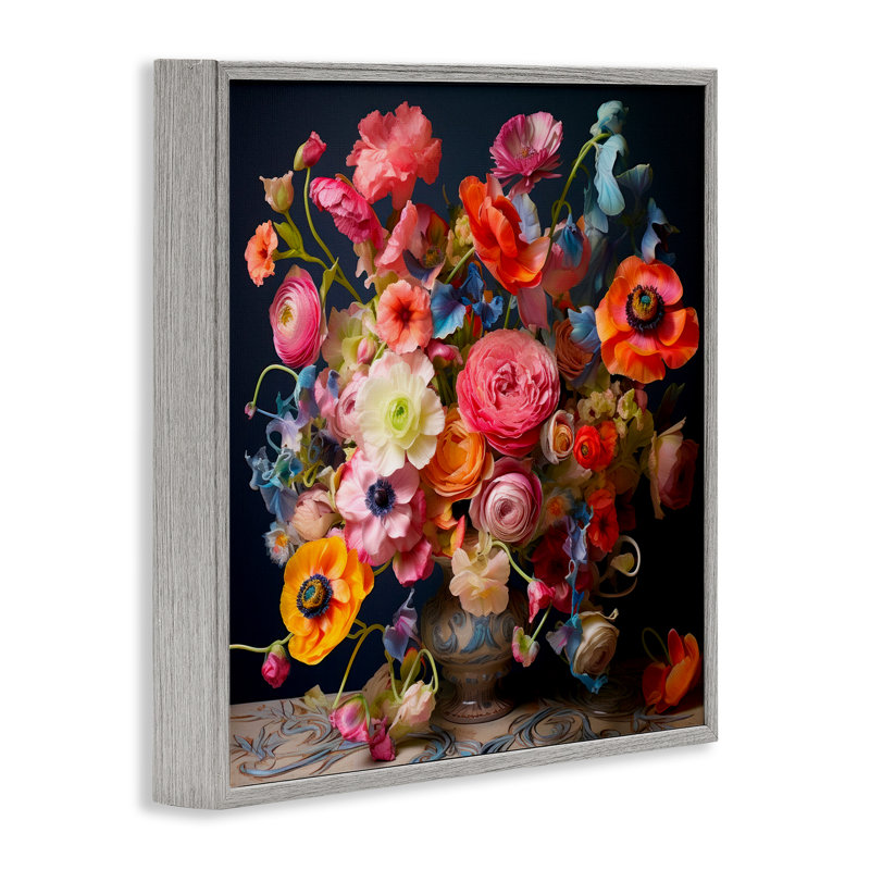«Mixed Full Bouquet Art» par Lazar Studio bg-073, Estampe numérique Farmhouse, H 17 po x l 17 po