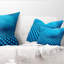 Abstrait bleu ondulé abstrait - Coussin décoratif imprimé abstrait-30616622-89151641