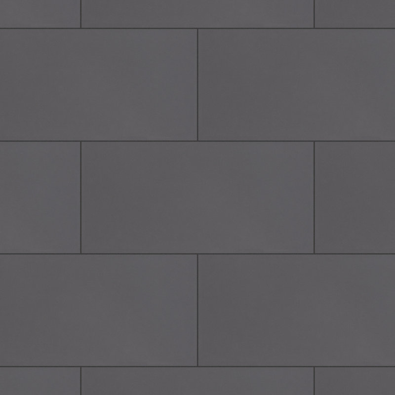 Carreau de plancher et de métro en porcelaine 5 po x 10 po Biotech, Gris foncé brillant