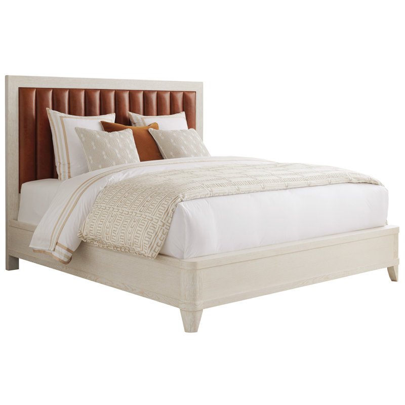 Carmel Upholstered Wingback Bed, Queen