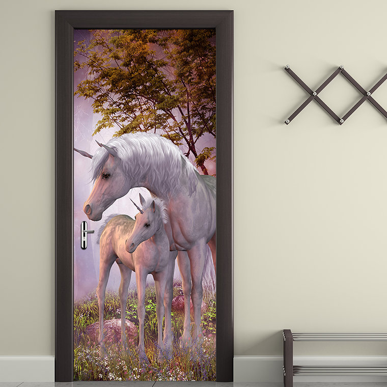 Unicorn Door Sticker