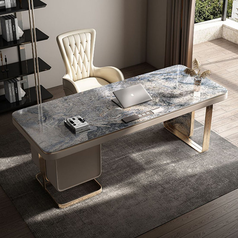 Bureau minimaliste et léger, Retour à droite, 29.53" H x 62.99" W x 27.56" D