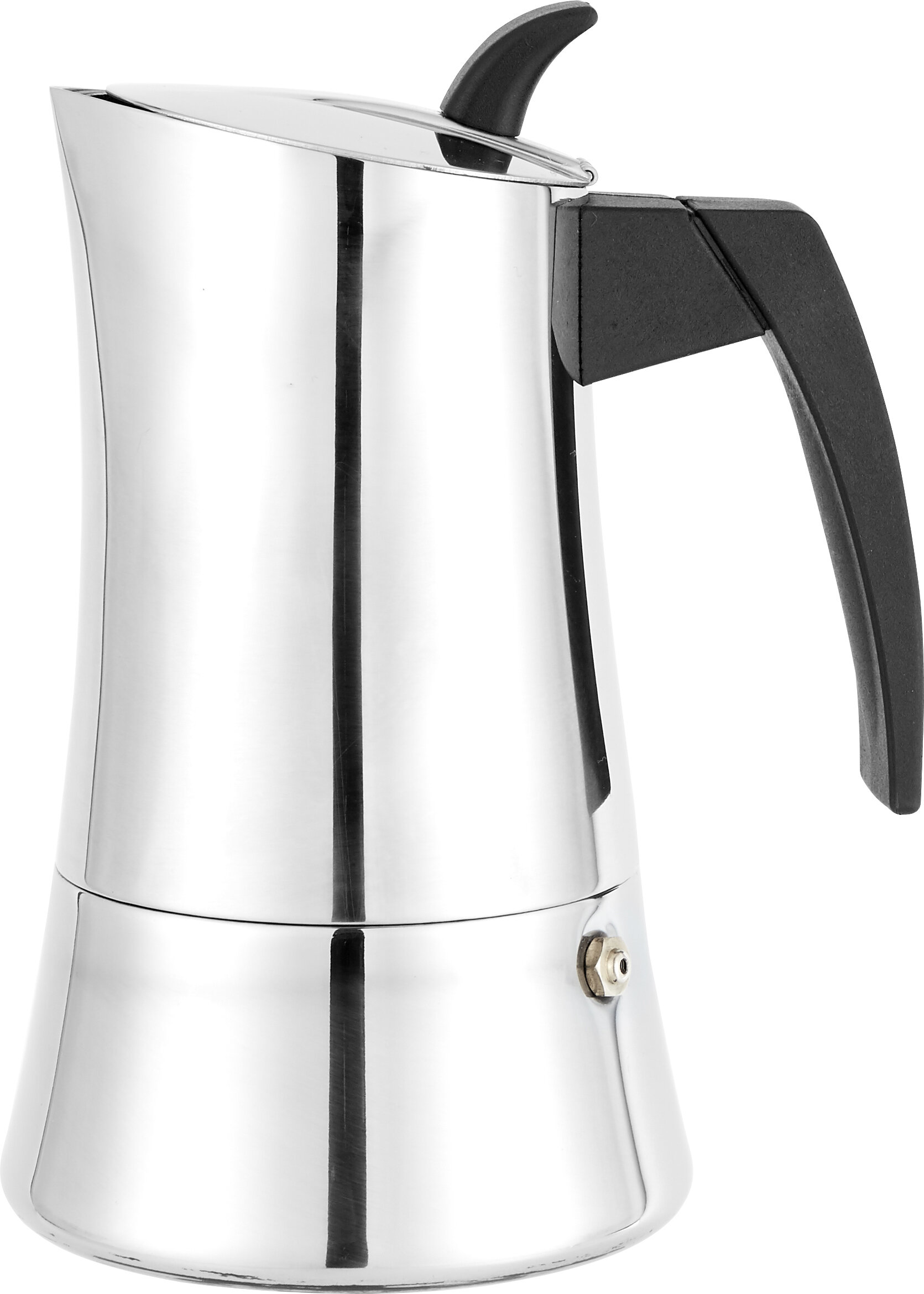  London Sip Stainless Steel Stovetop Espresso Maker Moka Pot  Italian Coffee Percolator, Matte Black, 6 Cup: Home & Kitchen