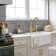 One-Handle Copper Widespread Kitchen Faucet with Side Sprayer