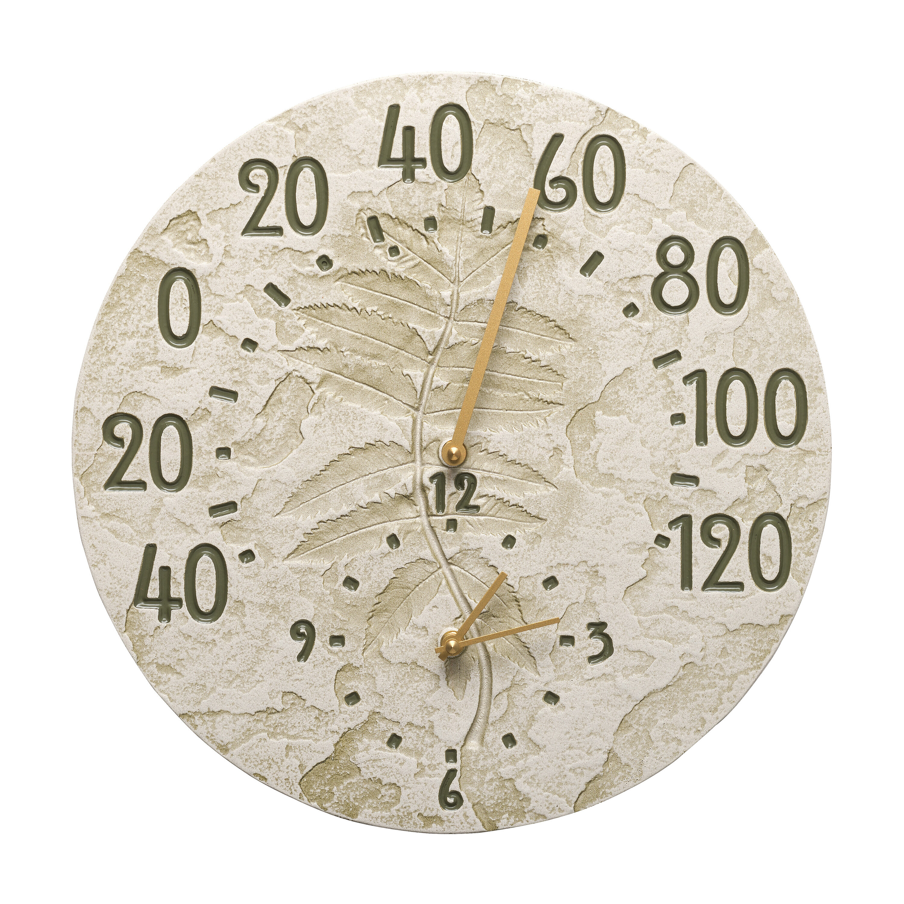 12 Inch Outdoor Clock Thermometer Indoor Waterproof Wall Clock