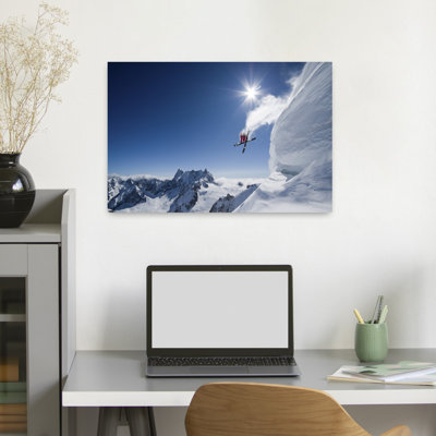 Art contemporain contemporain, paysage de montagne abstrait