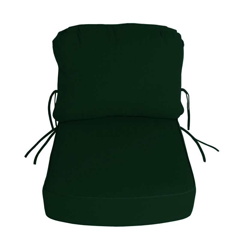 Kippie Sunbrella Outdoor 5'' Adirondack Chair Back Cushion, Canvas Forest Green Sunbrella® Canvas