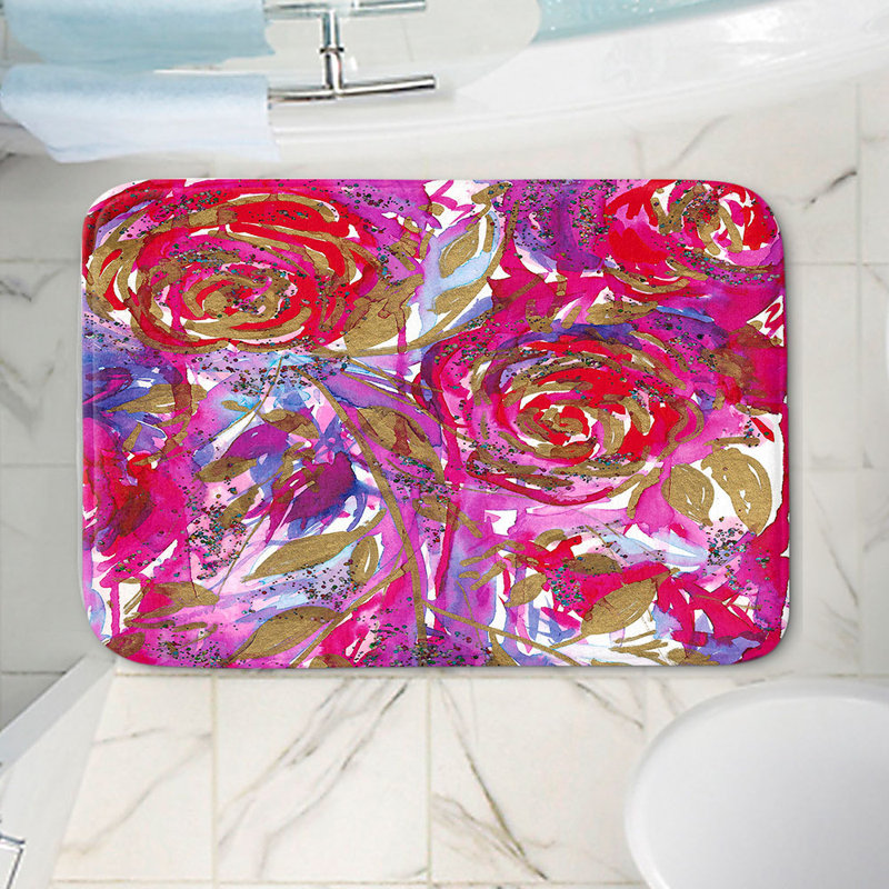 Non-Slip Bath Mat, 34" W x 21" L x 1" H