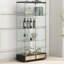 Vitrine moderne en verre avec grands tiroirs-304652729