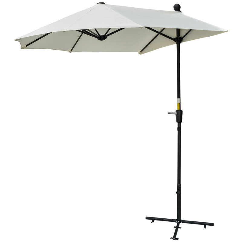 Bryseida 190cm Balcony Parasol, White