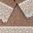  3 Piece Turkish Cotton Cream Lace Embellished Towel Set-1459290972