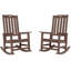 Ensemble de 2 chaises berçantes d'extérieur surdimensionnées à dossier haut toutes saisons-846018206-810216029