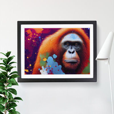 Orangutan Splash Vol.1 Abstract - Single Picture Frame Print
