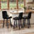 Bar Stools, Modern Wax Leather Bar Stools, 360° Swivel With Backrest, Thick Waterproof Seat Cushion, Suitable For Bar, Kitchen And Makeup-1260259452-1253126029