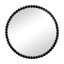 Miroir circulaire avec cadre perlé en métal