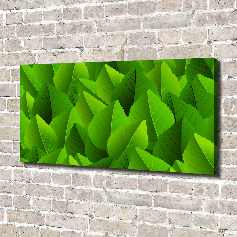 Green Leaves - Wrapped Canvas Print