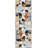 Binti Abstract Machine Woven Polypropylene Indoor / Outdoor Area Indoor/Outdoor Area Rug in Ivory/Black/Blue-69558475
