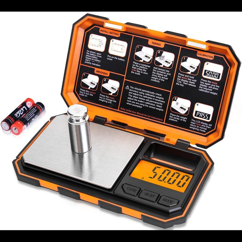 Fuzion Digital Pocket Scale, 200G X 0.01G, 6 Units Conversion Mini Scale With LCD Display, Tare Function For Food, Jewellery, Medicine, Coffee (Battery Included)