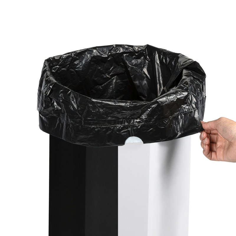 Poubelle et poubelle de recyclage en carton ondulé jetable classique classique 25 gallons Fleur (ensemble de 2)
