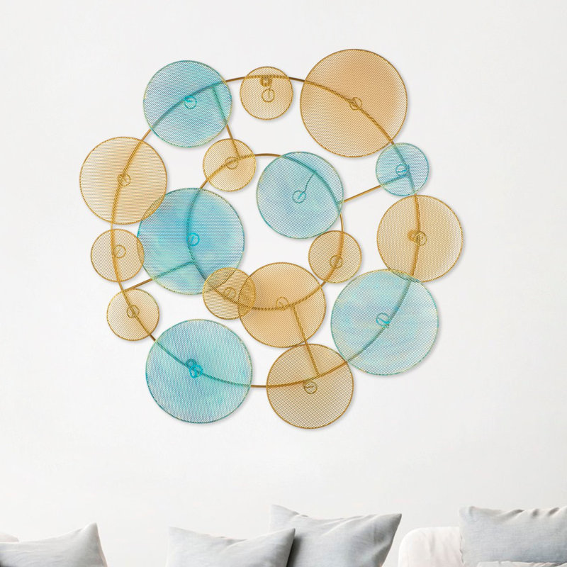 Abstract Wall Decor on Metal