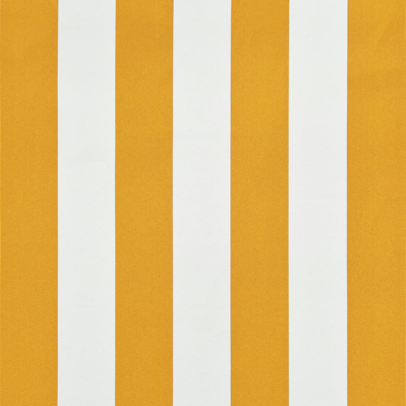 Kurken Retractable Awning 100x150 cm, Yellow/White
