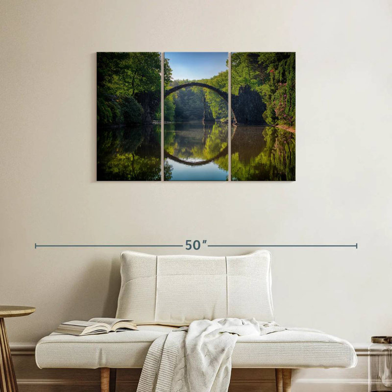 Lilie Bridge Reflection, 24" H x 38" W