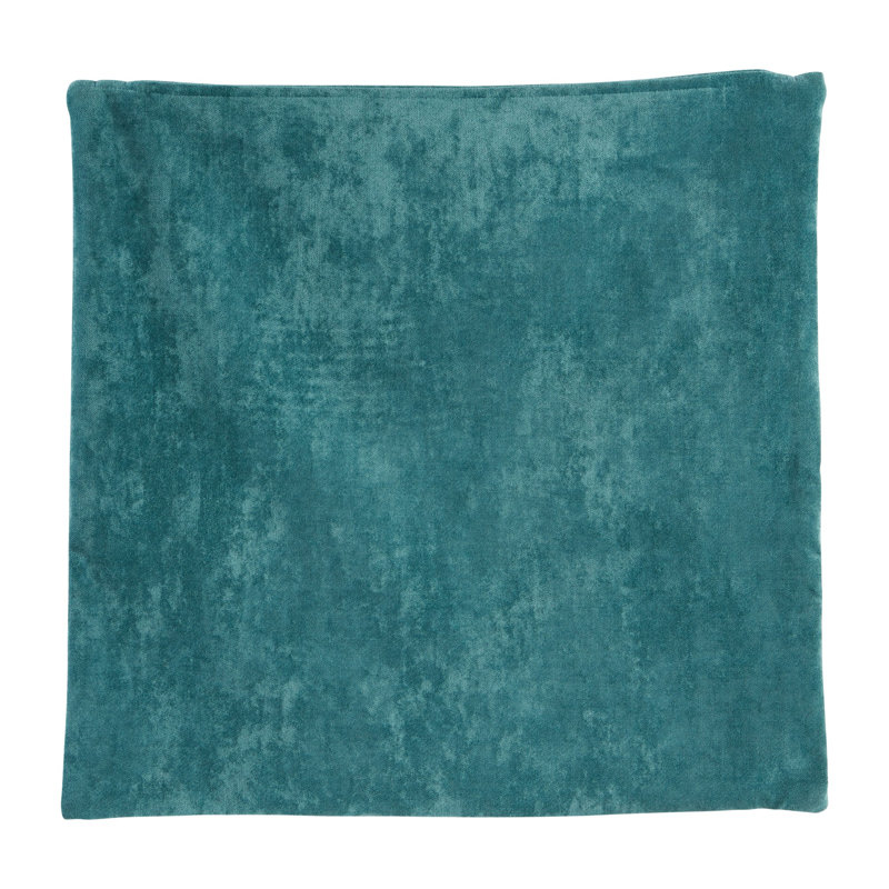  Coussin décoratif en velours de polyester, Aigue-marine, Housse seulement