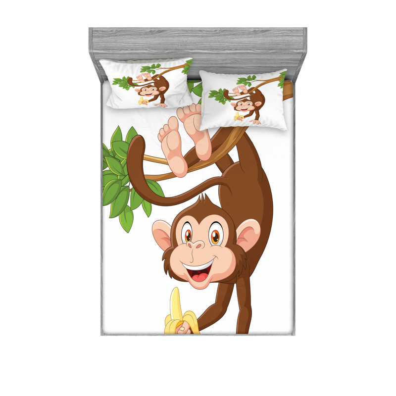 Drap-housse et coussin décoratif Ambesonne chocolat blanc, Ensemble de draps pour très grand lit californien