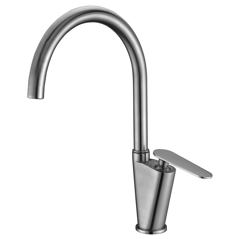 Single-Hole Single-handle Bathroom Faucet, Brushed Nickel