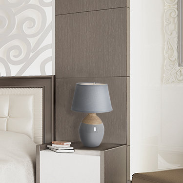Antico Ceramic Table Lamp, Grey