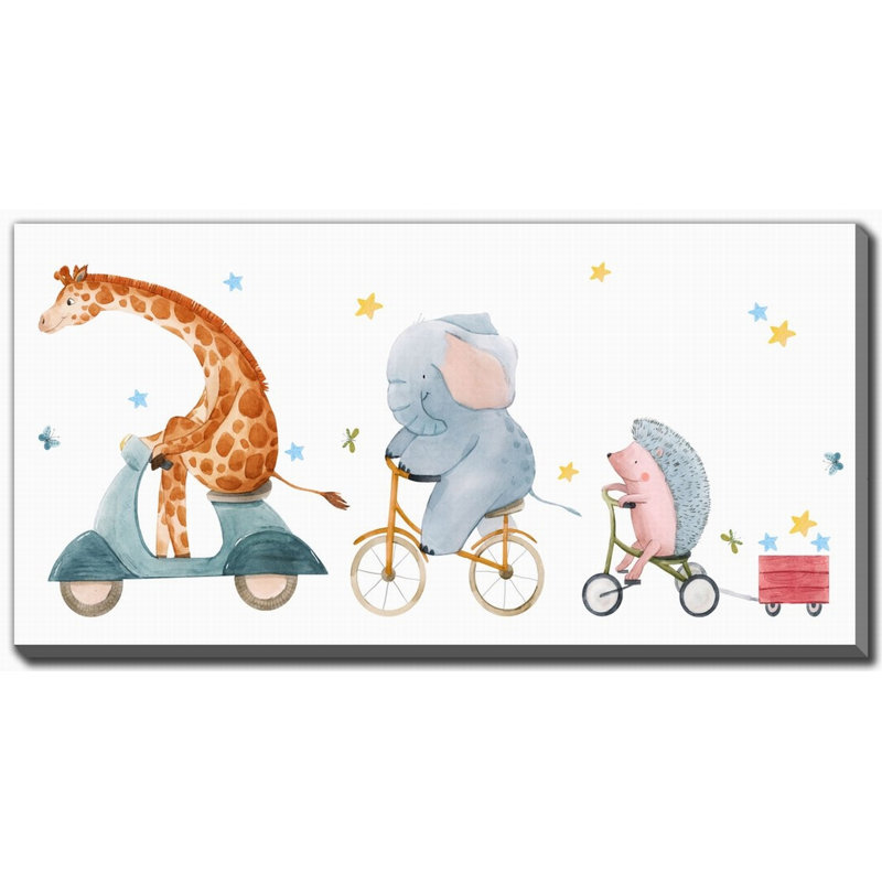 Art animaux sur toile, H 30 po x l 60 po