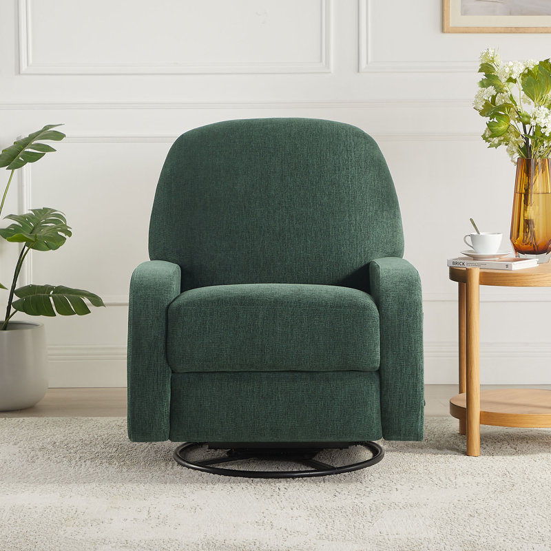 Fauteuil inclinable électrique oscillant pivotant de 31,7 po de largeur avec port USB Type-C, Green
