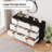 Modern Wooden 6 Drawer Dresser with Vintage Pattern Design, Chest Dresser with Deep Drawers for Bedroom, Living Room and Entryway