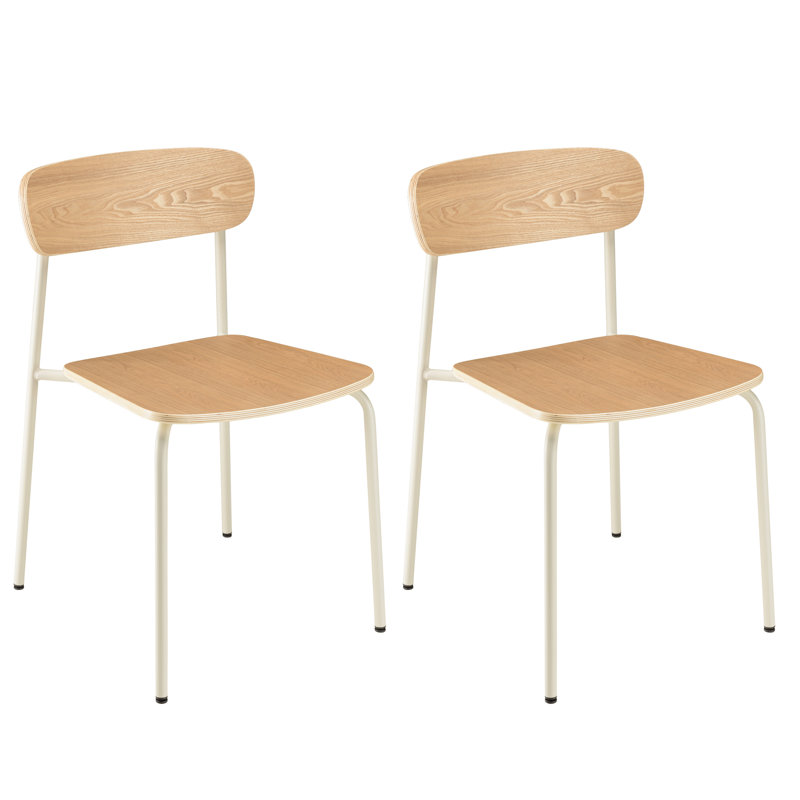 Cedric 45cm H Stacking Side Chair, White