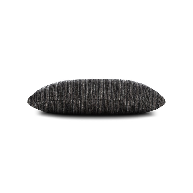 Luxe Lumbar Indoor/Outdoor Pillow Cover & Insert, Charcoal