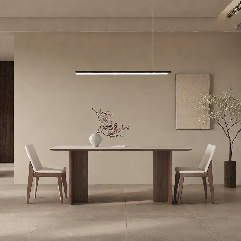 Navdia 2 - Person Double Pedestal Dining Set, 29.5"H x 70.9"L x 35.4"W