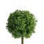 Topiaire 18 "rond vert en pot vert et gris