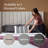  Lucid Wingback Upholstered Headboard with Tufted Channels, 56.75-Inch Height Headboard, Queen, Oatmeal-288469927-288469929