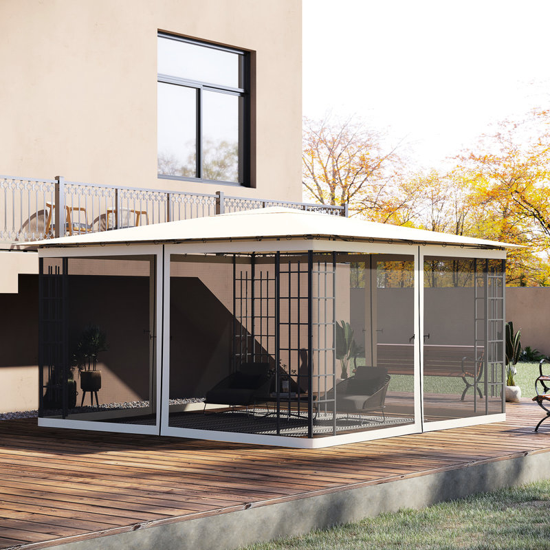 Remplacement du filet de pavillon de pavillon de 13 pi x 13 pi, protège les filets extérieurs du pollen et les garde en ordre