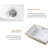 22 * 15-Inch Rectangular Undermount Bathroom Sink, White Ceramic Vanity With Overflow