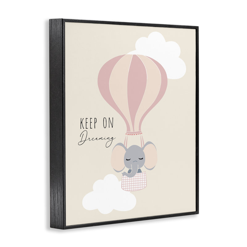 «Inspiring Keep On Dreaming», estampe numérique, conception de Chen Alyesh, H 14 po x l 11 po, Giclée encadrée noir minuit