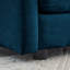 Fauteuil en chenille bleu Comfy Living-869167542