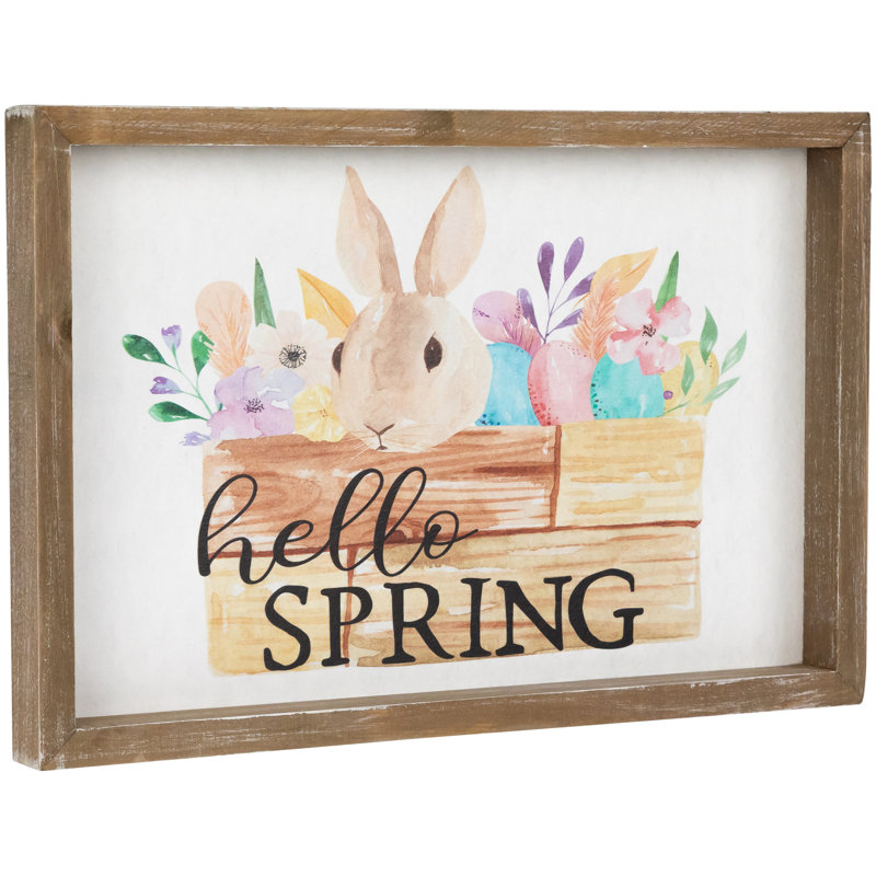 Décoration murale de Pâques Hello Spring