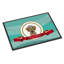Tapis de porte d’extérieur antidérapant braque teckel merry christmas-16652702