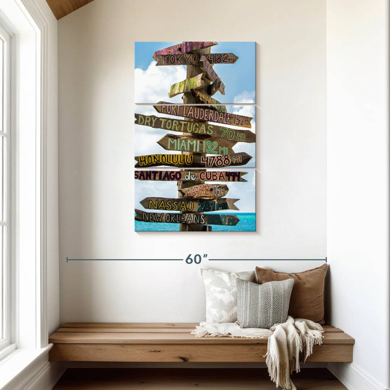 Panneau directionnel Nicci Key West III, H 45 po x l 28 po